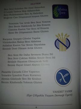 VAHDET YANIK'IN GLUTEN ŞİİRİ 